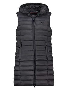 Geographical Norway Kamizelka pikowana "Vatikotal" w kolorze czarnym rozmiar: M. Czarne kamizelki Geographical Norway, m, bez wzorów, bez kołnierzyka, bez ramiączek, bez kaptura. Za 178,79 zł.