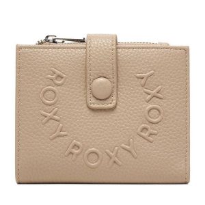 Portfel Roxy. Brązowe portfele Roxy, bez wzorów. Za 59,99 zł.