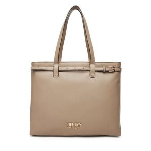 Torebka Liu Jo. Brązowe shopper bag Liu Jo, bez wzorów, bez dodatków. Za 539,99 zł.