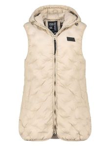 Geographical Norway Kamizelka "Vaniela" w kolorze beżowym rozmiar: XXL. Brązowe kamizelki Geographical Norway, xxl, bez wzorów, bez kołnierzyka, bez ramiączek, bez kaptura. Za 162,49 zł.