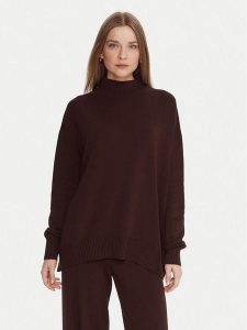 Kontatto Sweter 3M0822C Brązowy Relaxed Fit. Brązowe swetry klasyczne Kontatto, m, z syntetyku, bez kołnierzyka. Za 319,99 zł.
