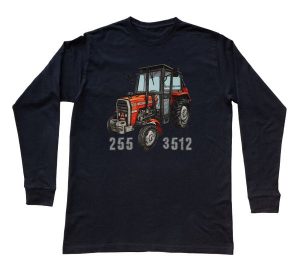Massey Ferguson — bluzka z długim rękawem (Rozmiar: 5 - 6 lat; Kolor koszulki: czarny; Rodzaj nadruku: Massey Ferguson). Czarne bluzki nikiniki, s, bez wzorów, z bawełny, bez kołnierzyka, bez ramiączek. Za 79,00 zł.