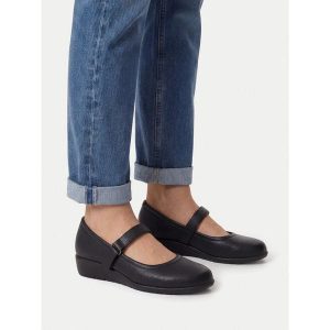 Baleriny Go Soft. Czarne balerinki Go Soft, bez wzorów, bez obcasa, bez zapięcia. Za 139,99 zł.