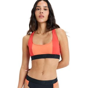 Stanik bikini dla Kobiety ROXY ACTIVE COLORBLOCK Czerwony. Czerwone bikini Roxy, bez wzorów, z elastanu. Za 249,99 zł.