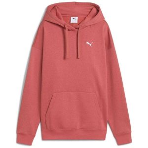 Bluza damska Puma ESS Relaxed Hoodie FL. Czerwone bluzy Puma, bez wzorów, bez kaptura. Za 168,99 zł.