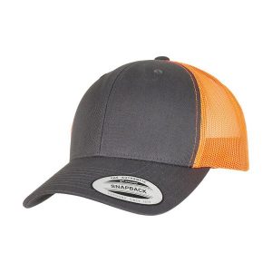 Dwukolorowa Czapka Trucker Retro. Brązowe czapki CLASSIC, bez wzorów, retro. Za 55,99 zł.