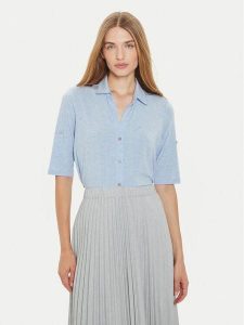 Tatuum Koszula Teti 1 T2409.080B Błękitny Regular Fit. Niebieskie koszule Tatuum, s, bez wzorów, z lyocellu, bez kołnierzyka, bez ramiączek. Za 149,99 zł.