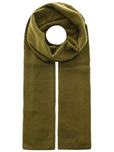 Zwillingsherz Kaszmirowy szal w kolorze khaki - 180 x 28 cm rozmiar: onesize. Brązowe szaliki Zwillingsherz, bez wzorów, z kaszmiru. Za 192,33 zł.
