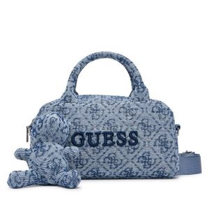 Torebka Guess. Niebieskie torebki klasyczne Guess, z aplikacjami, bez dodatków. Za 344,99 zł.