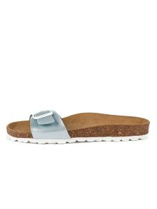 Little Sky Klapki w kolorze miętowym rozmiar: 36. Niebieskie klapki Little Sky, bez wzorów, z otwartym noskiem, bez obcasa. Za 118,95 zł.