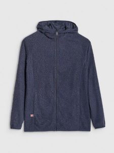 4F Bluza trekkingowa Primaloft Active damska - szara XS. Szare bluzy 4f, l, bez wzorów, z materiału, z kapturem. W wyprzedaży za 139,99 zł.