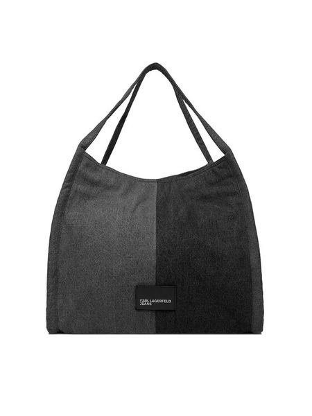 Karl Lagerfeld Jeans Torebka B1W50006 Czarny. Czarne shopper bag Karl Lagerfeld Jeans, bez wzorów, z jeansu, bez dodatków. Za 469,99 zł.