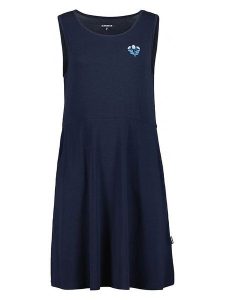 Icepeak Sukienka funkcyjna w kolorze granatowym rozmiar: XL. Niebieskie sukienki Icepeak, xl, bez wzorów, z materiału, sportowe, bez kołnierzyka, bez ramiączek, rozkloszowane. Za 149,31 zł.