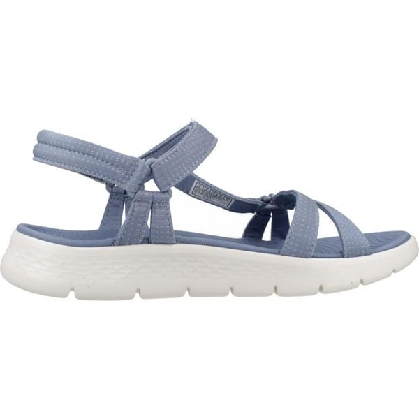 Sandały SKECHERS GO WALK FLEX SANDAL Niebieski. Niebieskie swetry oversize Skechers, bez wzorów, z tkaniny, bez ramiączek. Za 233,99 zł.