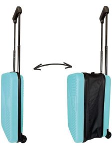 Joybos Walizka w kolorze błękitnym - 34 x 47,5 x 28 cm rozmiar: onesize. Niebieskie walizki Joybos, bez wzorów, z materiału. Za 169,99 zł.