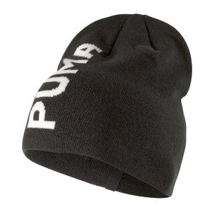 Essential Classic Logo Czapka Bez Mankietów. Czarne czapki Puma, bez wzorów, sportowe. Za 96,99 zł.