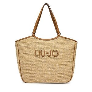 Torebka Liu Jo. Brązowe shopper bag Liu Jo, bez wzorów, bez dodatków. Za 559,99 zł.
