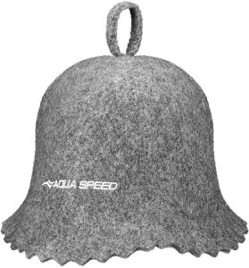 Czapka do sauny filcowa Aqua Speed. Szare czapki Aqua-Speed, bez wzorów, z materiału. Za 49,90 zł.