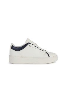 Geox Sneakersy "Skyely" w kolorze biało-granatowym rozmiar: 38. Białe trampki Geox, bez wzorów, bez zapięcia. Za 210,81 zł.