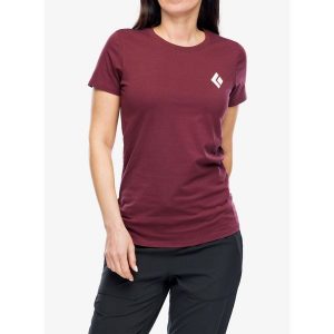 Koszulka bawełniana damska Black Diamond Equipment For Alpinists SS Tee. Czarne koszulki sportowe Black Diamond, bez wzorów, z bawełny, bez ramiączek. Za 114,99 zł.