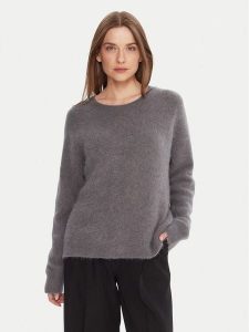 Kontatto Sweter 3M0863C Szary Relaxed Fit. Szare swetry klasyczne Kontatto, m, z syntetyku, bez kołnierzyka. Za 399,99 zł.