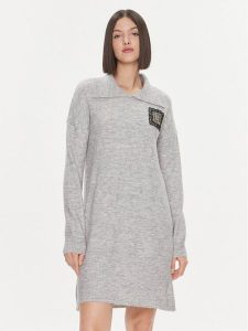 Liu Jo Sukienka dzianinowa 5F3036 MA08O Szary Regular Fit. Szare kombinezony Liu Jo, s, bez wzorów, z dzianiny, bez kołnierzyka, bez ramiączek. Za 449,99 zł.