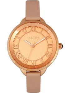 Bertha Zegarek kwarcowy "Madison" w kolorze różowozłoto-jasnoróżowym rozmiar: onesize. Różowe, analogowe zegarki Bertha. Za 173,99 zł.