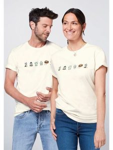 Detto Fatto Koszulka w kolorze kremowym rozmiar: XL. Brązowe bluzki Detto Fatto, xl, bez wzorów, z bawełny, bez kołnierzyka, bez ramiączek. Za 73,99 zł.