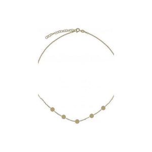 Srebrny pozłacany naszyjnik choker koła. Naszyjniki marki Atdiament. Za 119,00 zł.