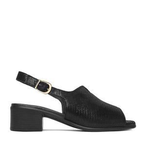 Sandały Lasocki. Czarne sandały Lasocki, bez wzorów, bez obcasa, na słupku, bez zapięcia. Za 179,99 zł.