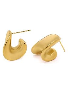 MOODE Kolczyki-wkrętki "Zelie" rozmiar: onesize. Żółte kolczyki MOODE, ze stali. Za 39,99 zł.