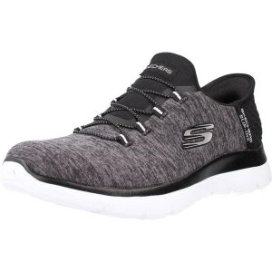 Buty Summits - Dazzling Haze Rozmiar 39 - 149937-BKW Szary. Czarne buty sportowe Skechers, bez wzorów, z dzianiny, bez zapięcia. Za 249,99 zł.