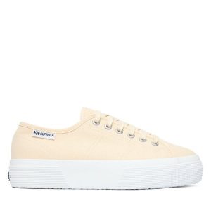 Tenisówki Superga. Brązowe trampki Superga, bez wzorów, bez zapięcia. Za 299,99 zł.