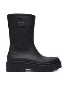 Calvin Klein Kalosze Rainboot Rubber HW0HW03179 Czarny. Czarne kalosze Calvin Klein, bez wzorów, z syntetyku. Za 409,99 zł.