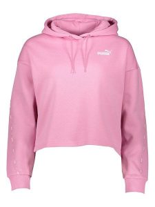 Puma Bluza "Essential Tape" w kolorze jasnoróżowym rozmiar: L. Różowe bluzy Puma, l, bez wzorów, z kapturem. Za 140,53 zł.