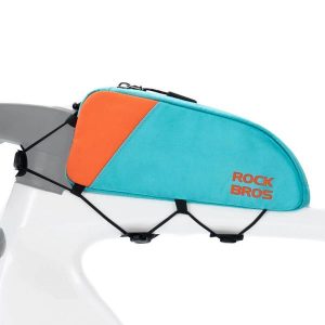 Torba rowerowa na ramę płetwa Rockbros Urban Rider 078. Niebieskie torebki klasyczne ROCKBROS, bez wzorów, bez dodatków. Za 79,00 zł.