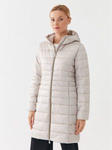 Save The Duck Kurtka przejściowa Camille D44910W IRIS17 Beżowy Regular Fit. Brązowe kurtki Save the duck, bez wzorów, z syntetyku, bez kaptura. Za 599,99 zł.