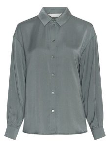 MOSS COPENHAGEN Koszula w kolorze zielonym rozmiar: L/XL. Zielone koszule Moss Copenhagen, l, bez wzorów, bez kołnierzyka, bez ramiączek. Za 134,45 zł.