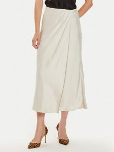 Guess Spódnica midi Anastasia W4BD56 WGIG2 Écru Regular Fit. Spódnice Guess, xxl, z aplikacjami, z syntetyku, midi. Za 499,99 zł.