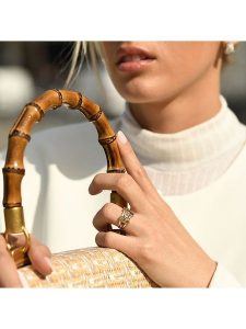 OR ÉCLAT Złoty pierścionek "Kamina" z kamieniami szlachetnymi rozmiar: 52. Żółte pierścionki OR ÉCLAT, z ametystem, złote. Za 1 348,99 zł.