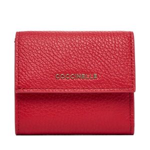 Portfel Coccinelle. Czerwone portfele Coccinelle, bez wzorów. Za 449,99 zł.