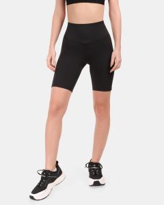 Damska krótkie legginsy Kilpi ARTEMI-W. Czarne legginsy Kilpi, bez wzorów, z meshu, krótkie. Za 215,49 zł.