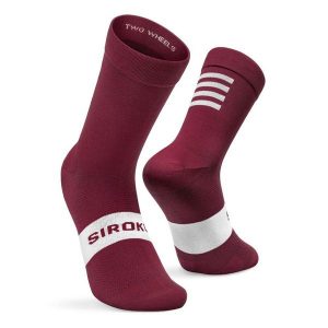 Skarpetki rowerowe Kolarstwo Siroko S1 Maroon Volata. Brązowe skarpetki SIROKO, bez wzorów, z nylonu. Za 67,00 zł.