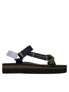 Barbour Sandały Mila LBS0020OL51 Kolorowy. Sandały Barbour, bez wzorów, z materiału, bez obcasa, na płaskiej podeszwie, bez zapięcia. Za 269,99 zł.