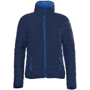 Kurtka Damska Ride Light Padded Jacket. Niebieskie kurtki SOL'S, l, bez wzorów, z puchu, bez kaptura. Za 261,99 zł.