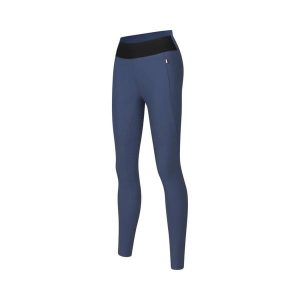 Legginsy jeździeckie dla kobiet Kingsland KLKristin. Niebieskie legginsy KINGSLAND, bez wzorów, z materiału, długie. Za 400,00 zł.