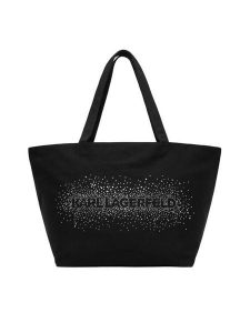 KARL LAGERFELD Torebka B1W50087 Czarny. Czarne shopper bag KARL LAGERFELD, bez wzorów, z materiału, bez dodatków. Za 389,99 zł.