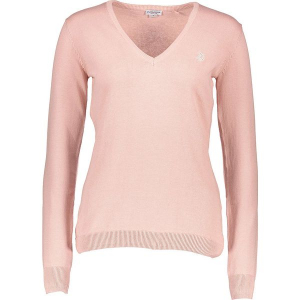 Sweter w kolorze jasnoróżowym. Czerwone swetry klasyczne marki U.S. Polo Assn., z bawełny. W wyprzedaży za 173,95 zł.