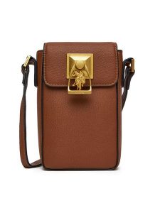U.S. Polo Assn. Torebka BIUXT8489WVP Brązowy. Brązowe listonoszki U.S. Polo Assn., bez wzorów, z materiału, bez dodatków. Za 259,99 zł.