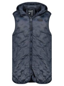 Geographical Norway Kamizelka "Vaniela" w kolorze granatowym rozmiar: XL. Niebieskie kamizelki Geographical Norway, xl, bez wzorów, bez kołnierzyka, bez ramiączek, bez kaptura. Za 179,45 zł.